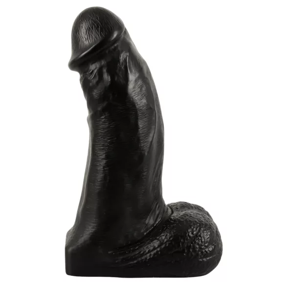 Realistixxx - realistický dildo s varlaty - velký - černý - 22 cm