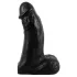 Realistixxx - realistický dildo s varlaty - velký - černý - 22 cm