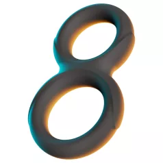 Erecto - dvojitý erekční kroužek na penis - černý