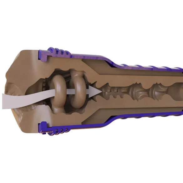 Fleshlight Boost Bang - realistická umělá vagína masturbátor - hnědá