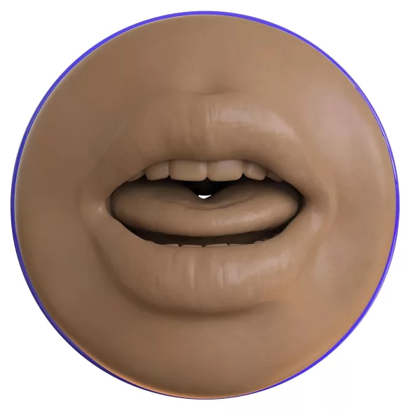 Fleshlight Boost Blow - realistický ústní masturbátor - hnědá