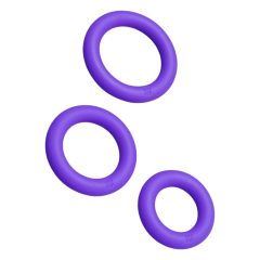 ROMP Remix Trio - sada kroužků na penis - 3ks (fialová)