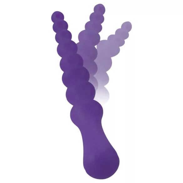 You2Toys - anální dildo s kuličkami - flexibilní, fialové
