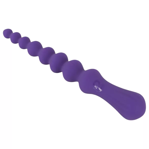 You2Toys - anální dildo s kuličkami - flexibilní, fialové