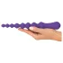 You2Toys - anální dildo s kuličkami - flexibilní, fialové