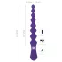 You2Toys - anální dildo s kuličkami - flexibilní, fialové