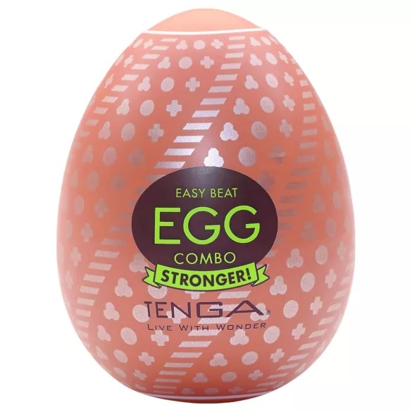 TENGA Egg Combo Stronger - vajíčko masturbátor - pevný stimulátor