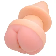   Nature Skin - anální kolík a návlek na penis - tělová barva