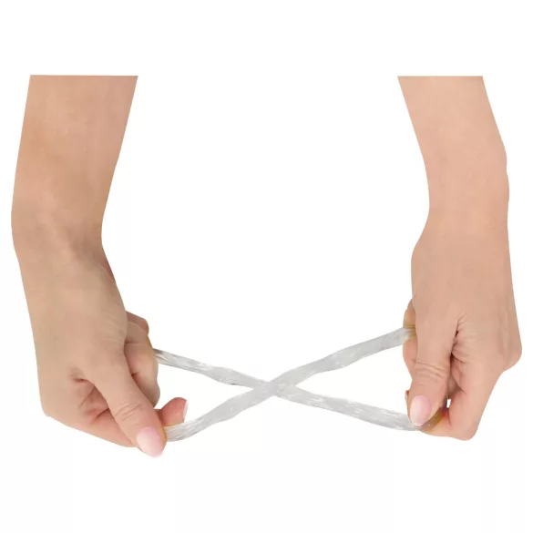 Beau Coeur Parinor - erekční kroužek na penis a varlata - transparentní