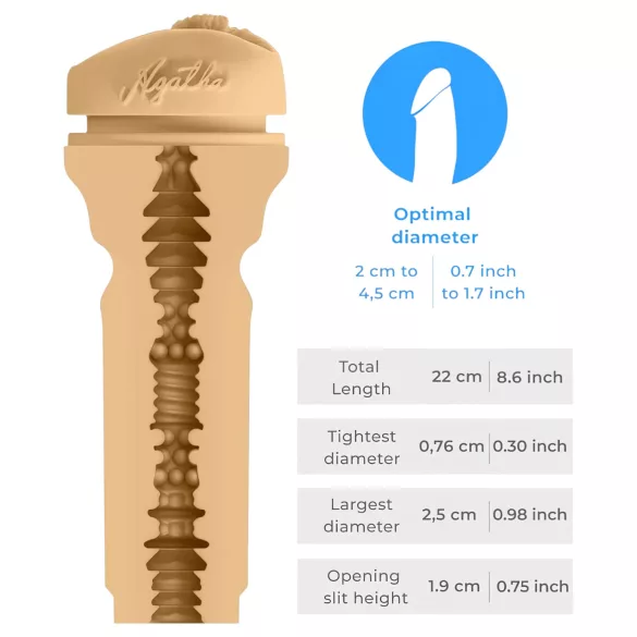 Kiiroo Agatha Vega - masturbátor vagina - PowerBlow kompatibilní - naturální