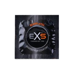 EXS Black - latexový kondom - černý (12 kusů)