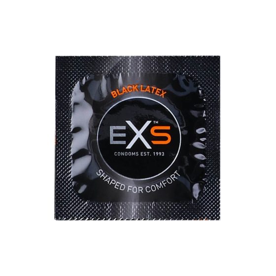EXS Black - latexový kondom - černý (100 kusů)