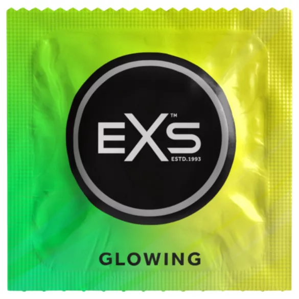 EXS - svítící kondom - 3 ks