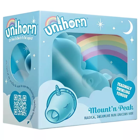 Unihorn Mount'n Peak - vibrátor na klitoris - akumulátor - modrá