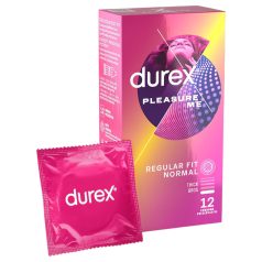 Durex Pleasure Me - kondomy s drážkami a tečkami - 12 ks