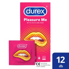   Durex Emoji PleasureMe - vroubkované-tečkované kondomy (12ks)