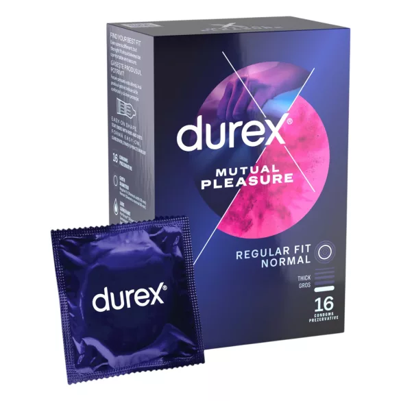 Durex Mutual Pleasure - stimulační kondomy s oddalujícím účinkem (16 ks)