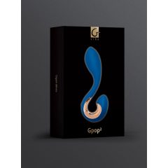   G-Vibe G-Pop 2 - dobíjecí, vodotěsný vibrátor s G/P bodem (modrý)