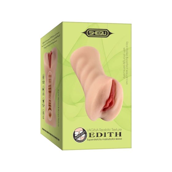 Lonely Edith - realistický masturbátor ve tvaru vagíny (přírodní barva)