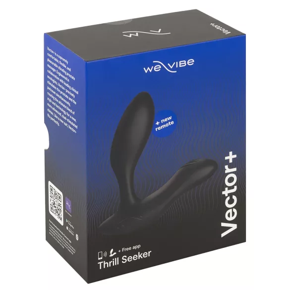 We-Vibe Vector+ - anální vibrátor s dálkovým ovládáním - černý, dobíjecí