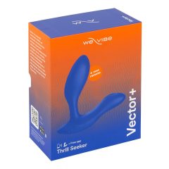   We-Vibe Vector+ - dobíjecí, vodotěsný, inteligentní anální vibrátor (modrý)