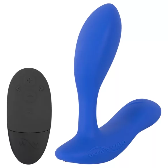 We-Vibe Vector+ - anální vibrátor s vibrací - dobíjecí, chytrý, modrý