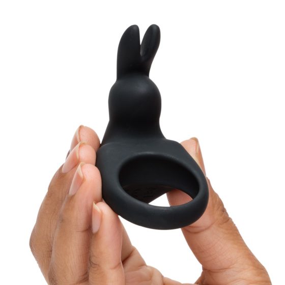 Happyrabbit Cock - vibrační kroužek na penis na baterie (černý)