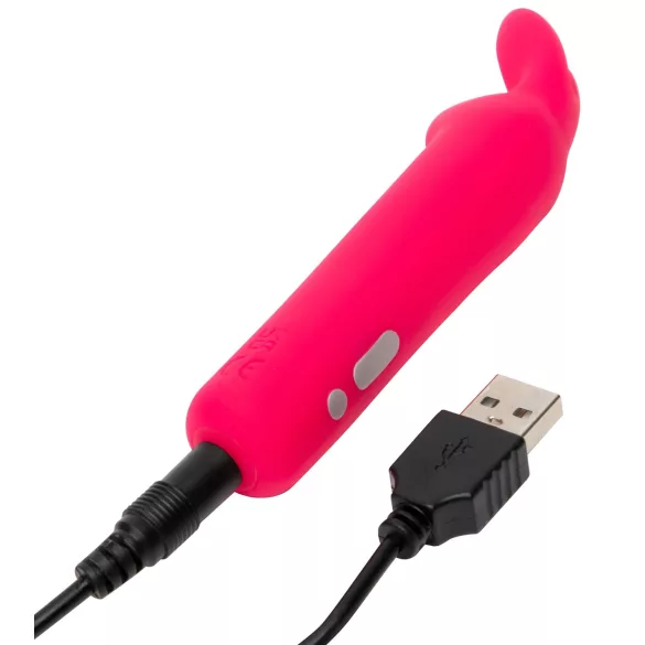 Happyrabbit - minivibrátor s králíčkem - dobíjecí - růžový
