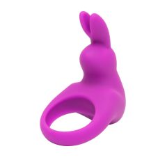   Happyrabbit Cock - dobíjecí vibrační kroužek na penis (fialový)