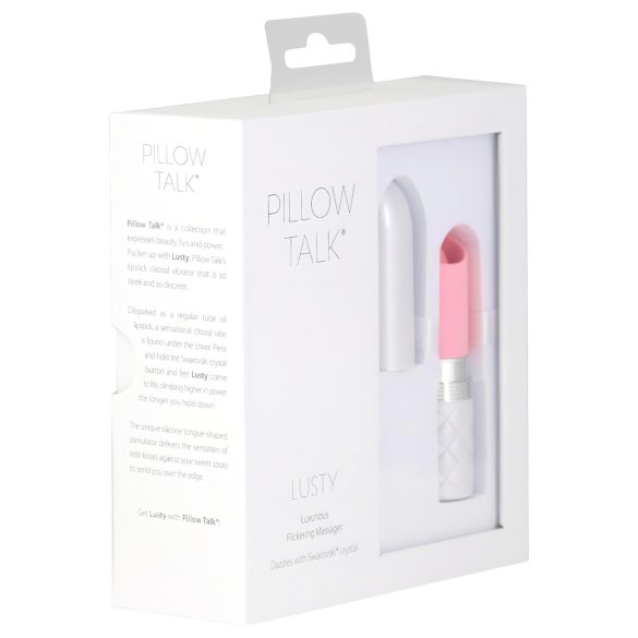 Pillow Talk Lusty - akumulátorový jazykový vibrátor (růžová)