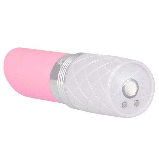 Pillow Talk Lusty - dobíjecí vibrátor s jazykovou hůlkou (růžový)