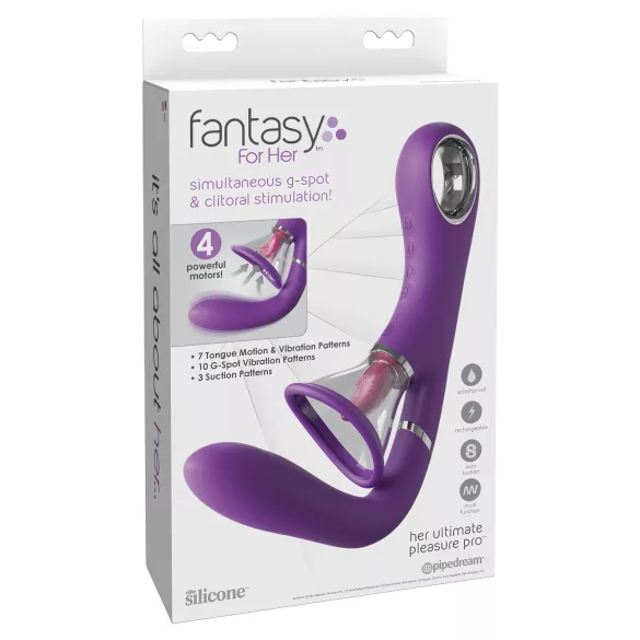 Fantasy For Her - vibrátor na G-bod a klitoris - 4 motory - fialový