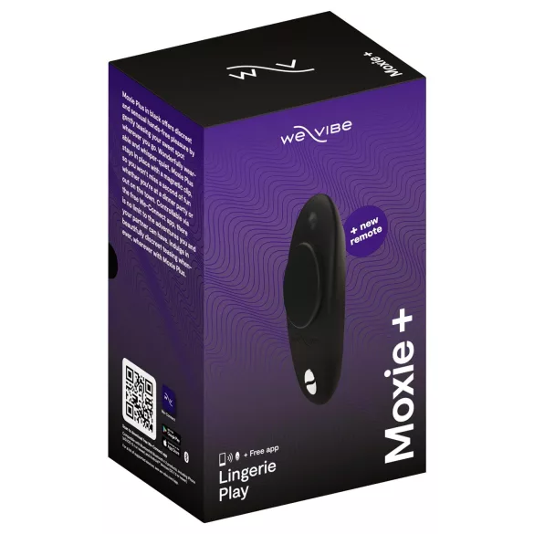 We-Vibe Moxie+ - chytrý vibrační stimulátor klitorisu - černý