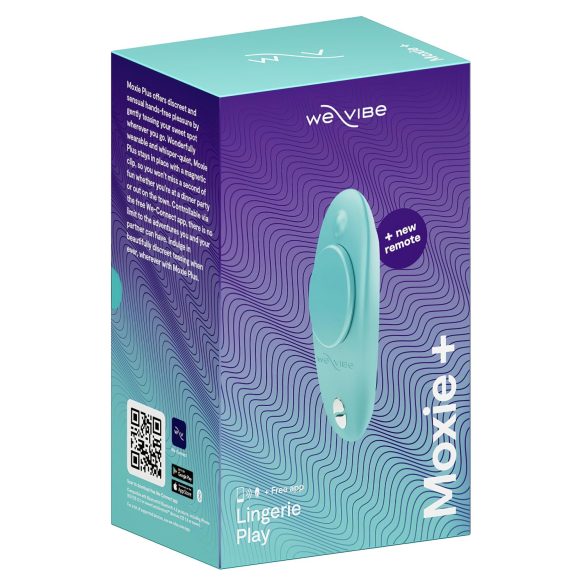 We-Vibe Moxie+ - bezdrátový, chytrý vibrační stimulátor klitorisu (tyrkysový)