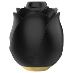   Fifty Shades of Grey - růžový vibrátor s vlněním vzduchu - černý