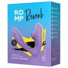   ROMP Reverb - vodotěsný vibrátor pro bod G a stimulátor klitorisu (fialový)
