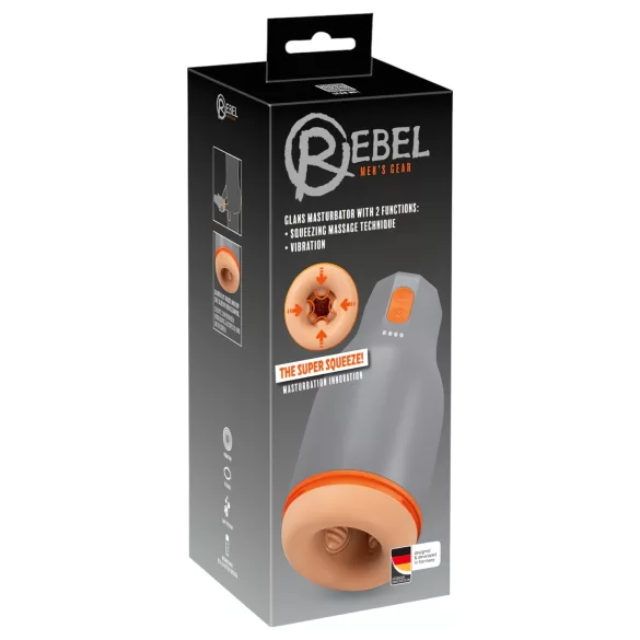 Rebel - škrticí masturbátor pro muže (šedý)