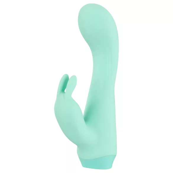 Cuties Mini 4 - mini vibrátor s králíčkem - dobíjecí, voděodolný, zelený