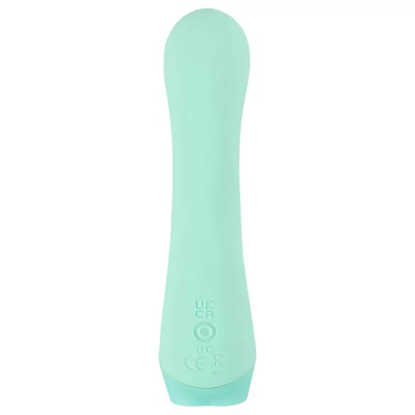 Cuties Mini 4 - mini vibrátor s králíčkem - dobíjecí, voděodolný, zelený