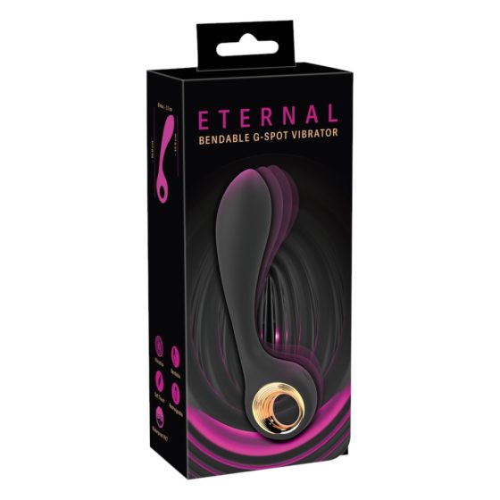Eternal - ohýbatelný vibrátor pro bod G (černý)