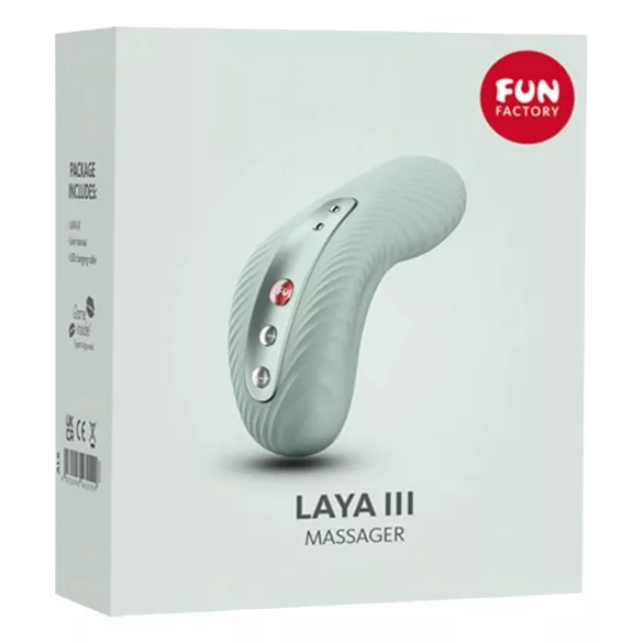 Fun Factory Laya III - vodotěsný vibrátor na klitoris (zelený)