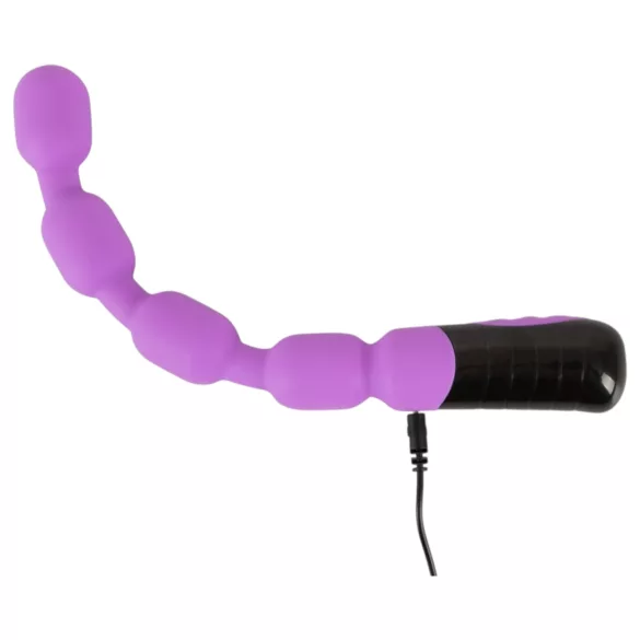 You2Toys - vibrátor na G a P bod s perličkami - fialový