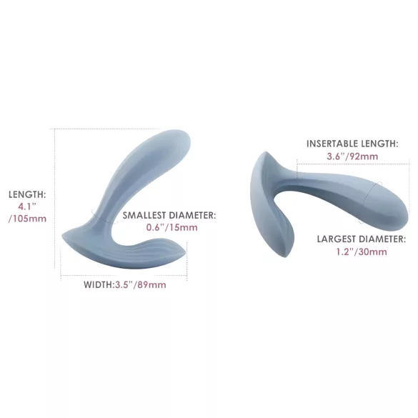 Svakom Erica - chytrý nositelný vibrátor - modrá