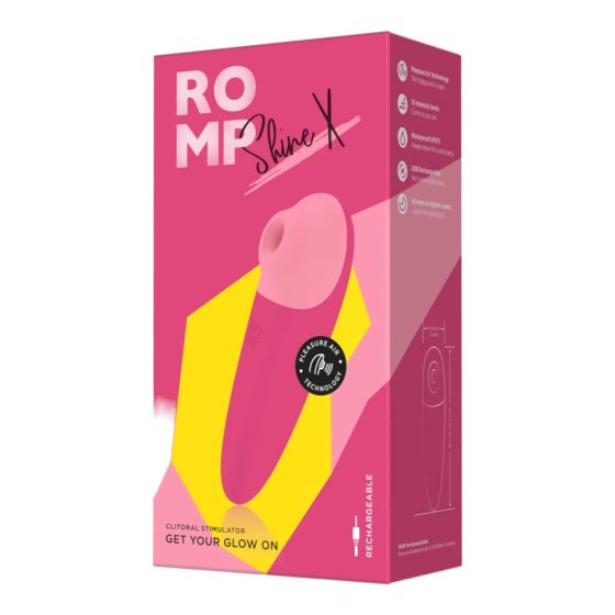 ROMP Shine X - dobíjecí vzduchový stimulátor klitorisu (růžový)