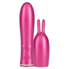   Durex Tease & Vibe - dobíjecí tyčový vibrátor se stimulátorem klitorisu (růžový)