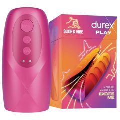   Durex Slide & Vibe - dobíjecí, vodotěsný makrovibrátor (růžový)