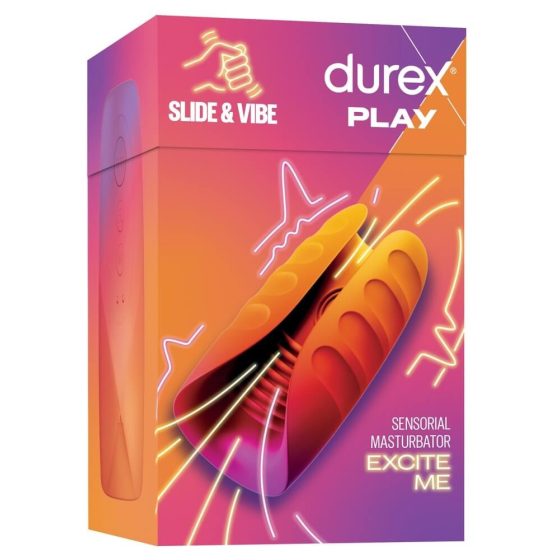 Durex Slide & Vibe - dobíjecí, vodotěsný makrovibrátor (růžový)