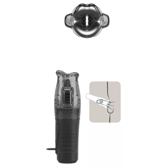 Stroker - masturbátor sání a vibrace - šedý