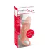 Realistixxx - vibrační návlek na penis s otevřeným koncem - tělová barva