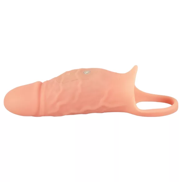 Realistixxx - vibrační návlek na penis s kroužkem - realistický vzhled